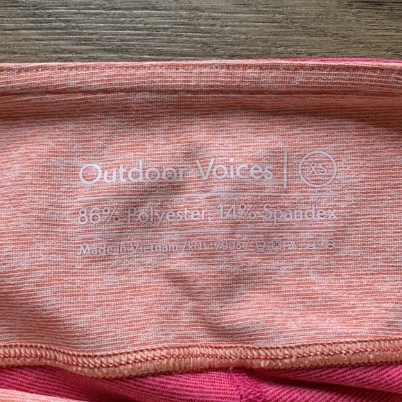 Outdoor Voices Pink Colorblock Leggings - Picture 3 of 4